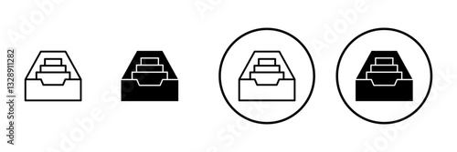 Archive folders icon vector. Document vector icon. Archive storage icon.