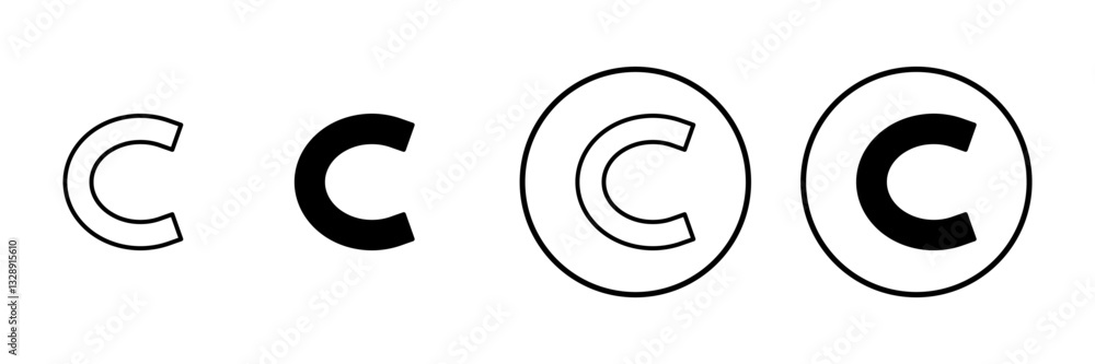 Copyright icon vector. copyright sign and symbol Copyright icon vector. copyright sign and symbol