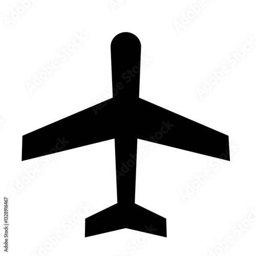 palne icon isolated on white background, transparant symbols, flight transportation, holiday symbols
