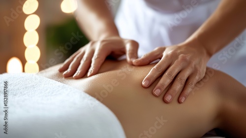 Wallpaper Mural Physiotherapist provides therapeutic massage clinic image relaxing environment close-up healing techniques Torontodigital.ca