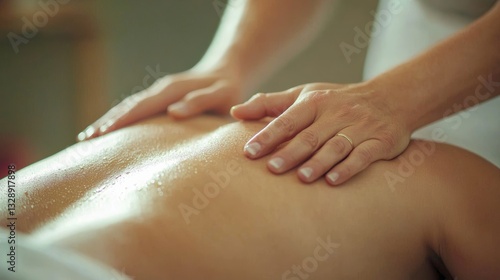 Wallpaper Mural Physiotherapist treatment session wellness center massage therapy calm environment close-up healing concept Torontodigital.ca