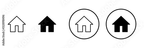 House icon vector. Home sign and symbol