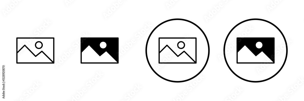 Picture icon vector. photo gallery sign and symbol. image icon Picture icon vector. photo gallery sign and symbol. image icon