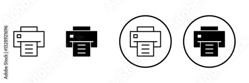 Print icon vector. printer sign and symbol