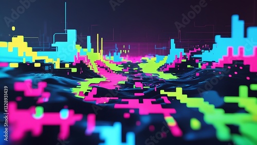 Cyber Aesthetics: Unveiling Neon Realities