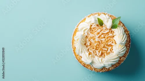 Obraz  z motywem Stunning Coconut Cream Cake