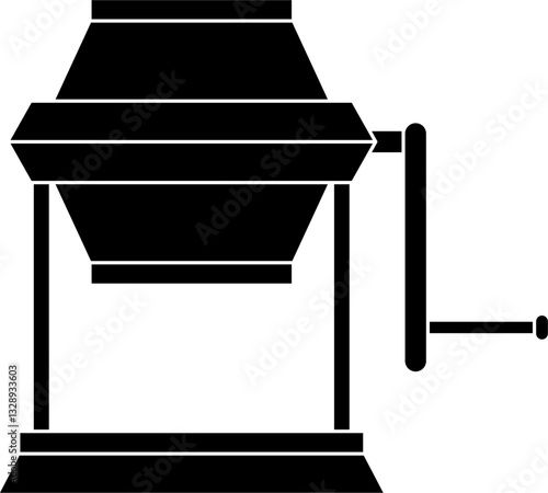 Butcher tenderizer silhouette vector