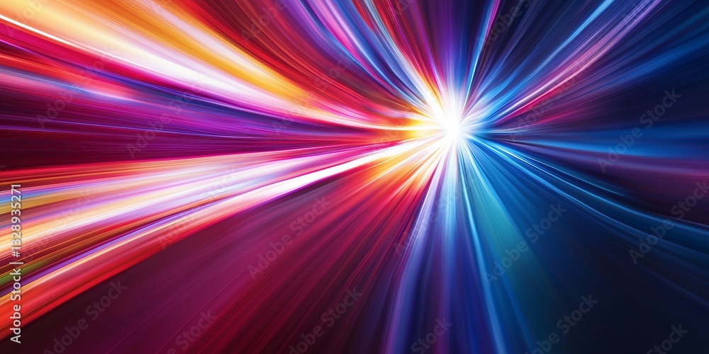 Bright light burst with colorful rays, featuring red, blue, and yellow hues. Dynamic abstract background with radiating lines, ideal for digital media projects. Vibrant gradient with central glow Bright light burst with colorful rays, featuring red, blue, and yellow hues. Dynamic abstract background with radiating lines, ideal for digital media projects. Vibrant gradient with central glow