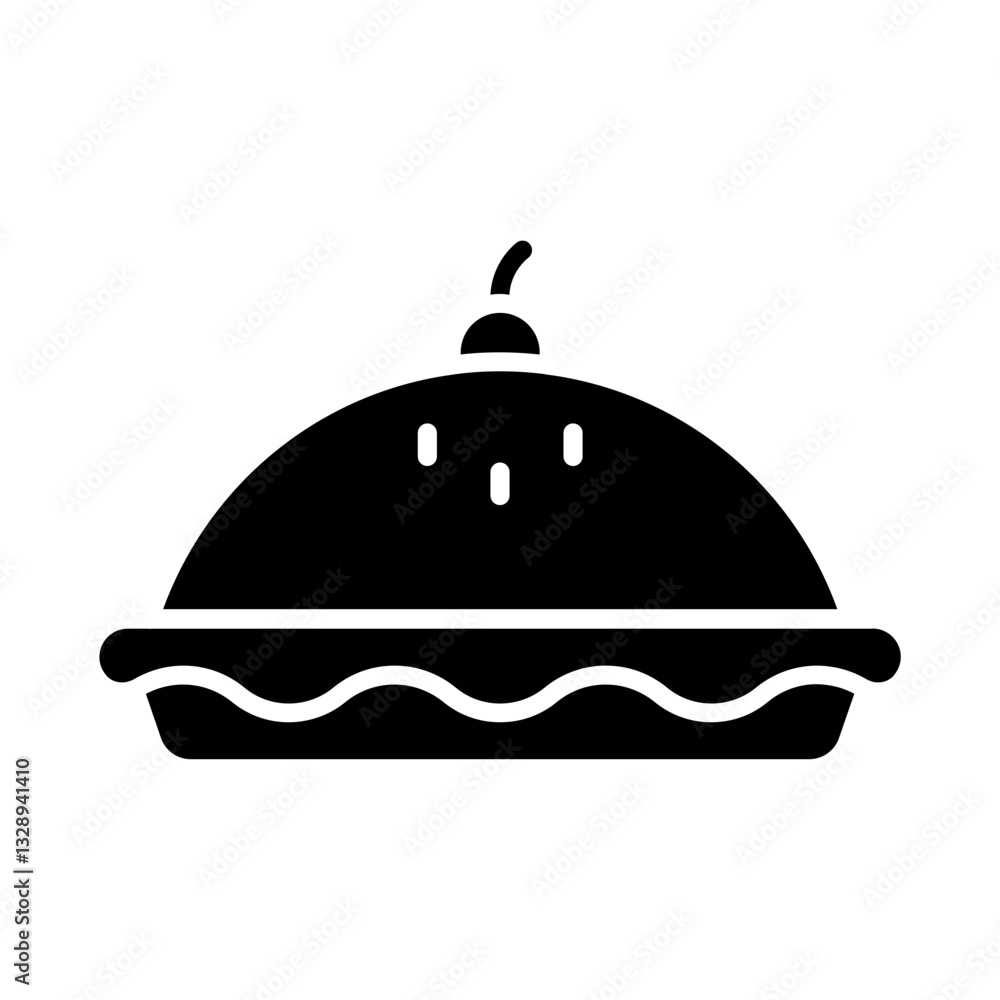 Fototapeta premium Cherry Pie Icon