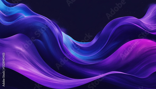 Wallpaper Mural Purple abstract wave background modern design with copy space. Blue purple abstract dynamic wave on black background grainy vibrant color flow banner design poster cover header. Futuristic background Torontodigital.ca