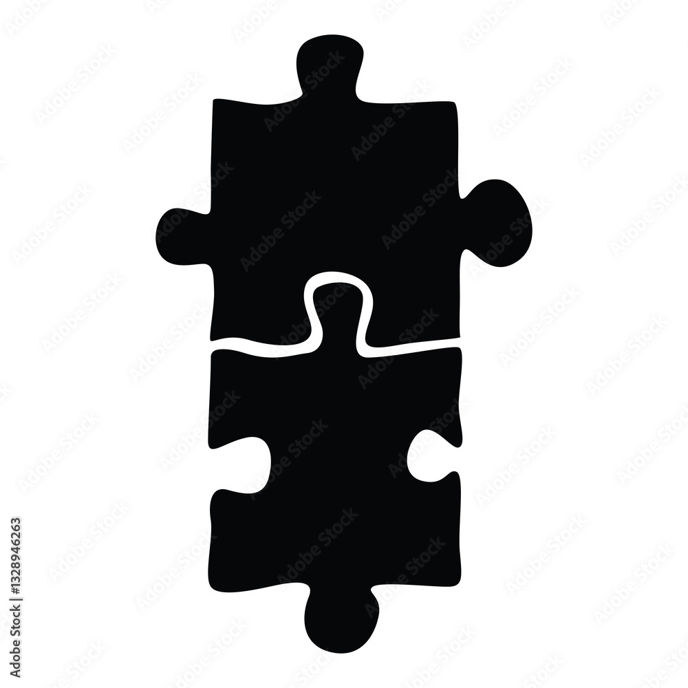 puzzle pieces silhouette icon transparent background puzzle pieces silhouette icon transparent background