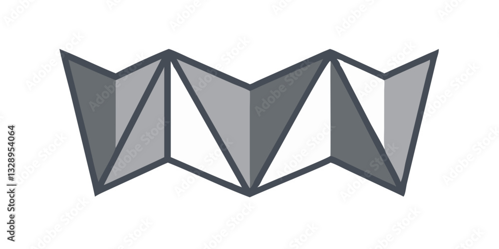 Origami-inspired abstract design Origami-inspired abstract design