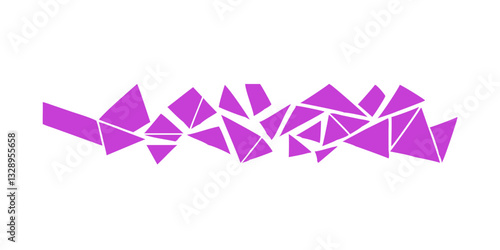Purple abstract polygonal shattered effect