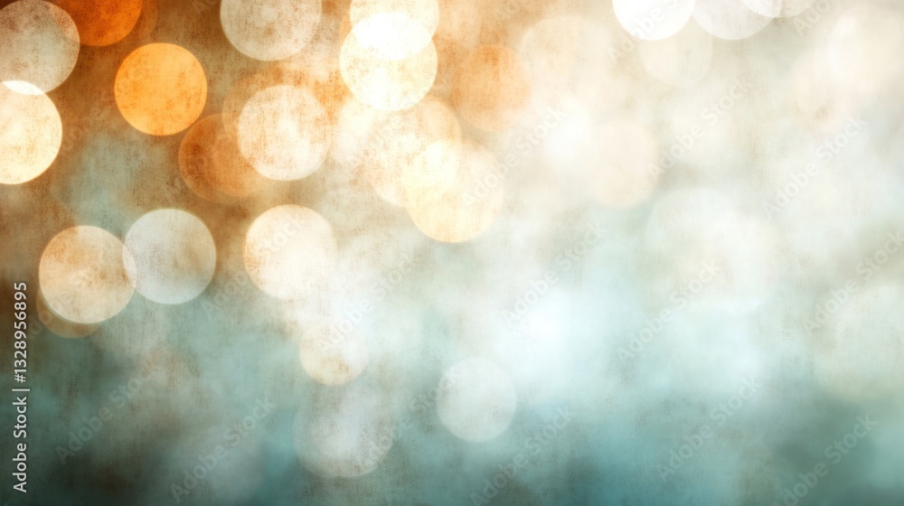 Fototapeta premium Vibrant Bokeh Circles with Soft Focus Background