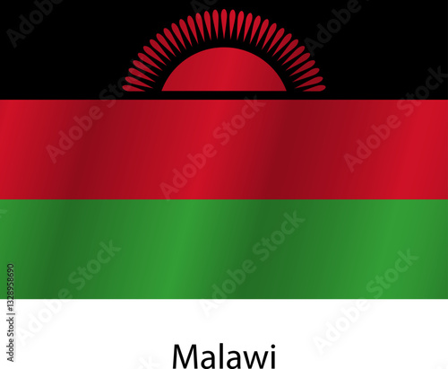 Free Download Flag of the country Malawi on a white background - GFXLoad
