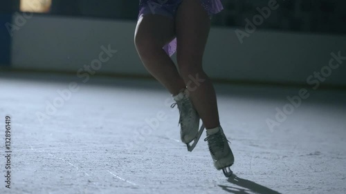 Figure skater girl on ice.