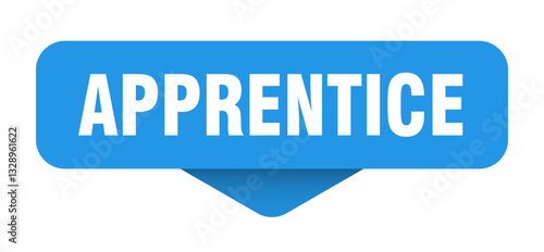 apprentice sticker. apprentice sign on transparent background