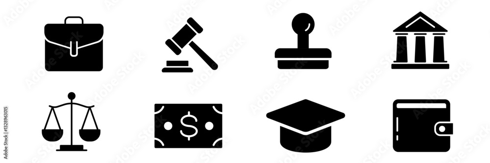 law icon. law icon set law icon. law icon set