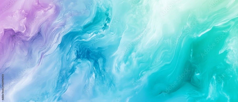 A luminous aurora borealis gradient background. Featuring emerald greens, deep blues, and violet hues