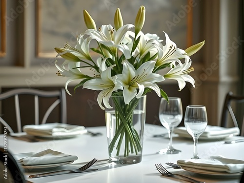 table setting in a restaurant