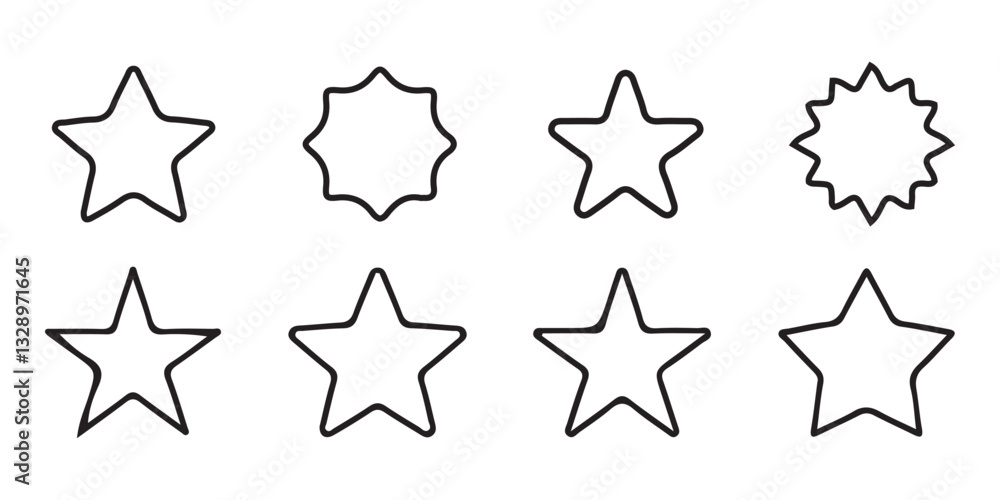 Black star icon vector. Retro futuristic sparkle icons collection. Sparkle symbol collection set. Bright sparkle, star sparkle, shiny flash star. Vector illustration eps 10 Black star icon vector. Retro futuristic sparkle icons collection. Sparkle symbol collection set. Bright sparkle, star sparkle, shiny flash star. Vector illustration eps 10