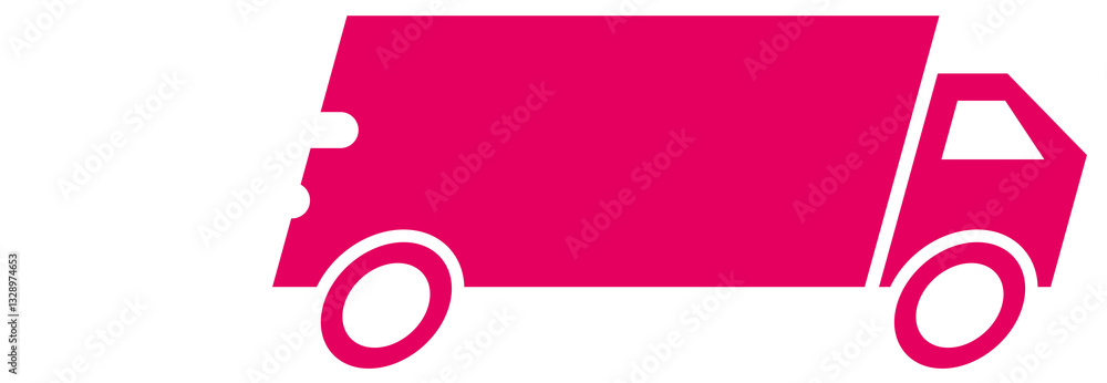 Obraz premium Cargo Truck Outline