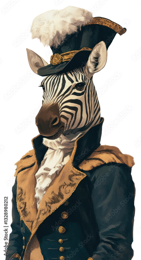 Fototapeta premium PNG Zebra costumes portrait animal zebra.