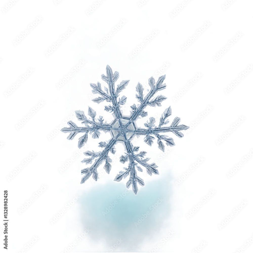 Snowflake tracing patterns on pavement Snowflake tracing patterns on pavement