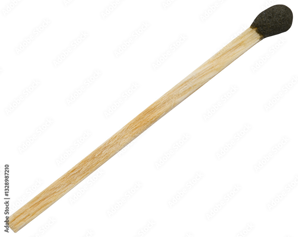 Close-up wooden matchstick isolated on a transparent background. Completely in focus. Full depth of field. PNG. Close-up wooden matchstick isolated on a transparent background. Completely in focus. Full depth of field. PNG.
