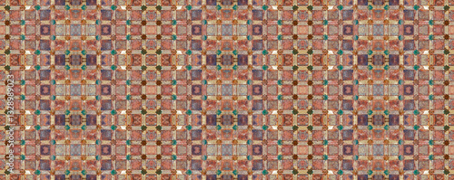 Bild auf Leinwand Vintage ceramic tiles wall decoration