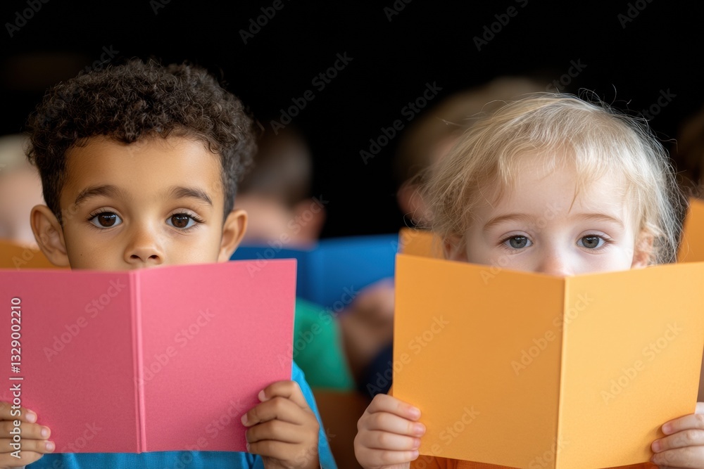 Inclusive Early Learning Moments Diverse Elementary Students Exploring Literacy Through Colorful Books - Empowering Educational Engagement for Gen Z Learners Inclusive Early Learning Moments Diverse Elementary Students Exploring Literacy Through Colorful Books - Empowering Educational Engagement for Gen Z Learners
