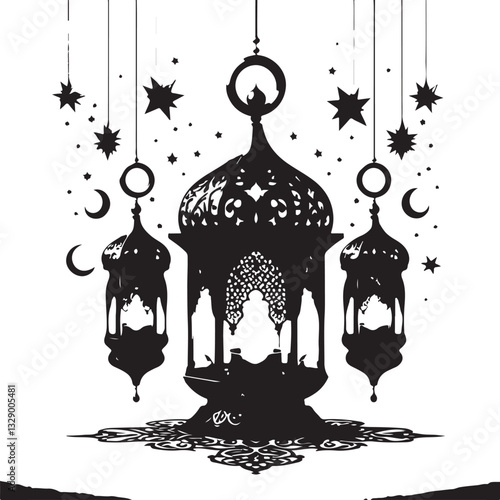 "Illuminated Grace: The Lantern of Faith and Celebration"
