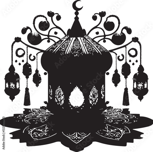"Illuminated Grace: The Lantern of Faith and Celebration"
