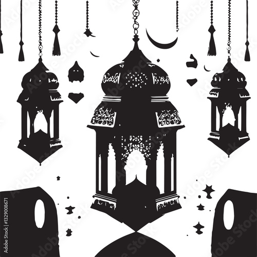 "Illuminated Grace: The Lantern of Faith and Celebration"
