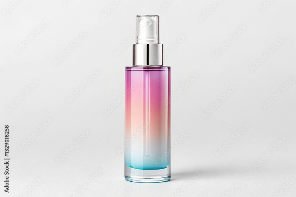 Sleek facial serum with clear gradient design Sleek facial serum with clear gradient design