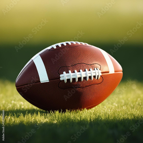 american football on grass