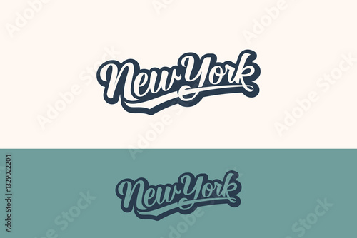 New York Lettering typography vector. it's great for t-shirt, sticker, poster, etc.