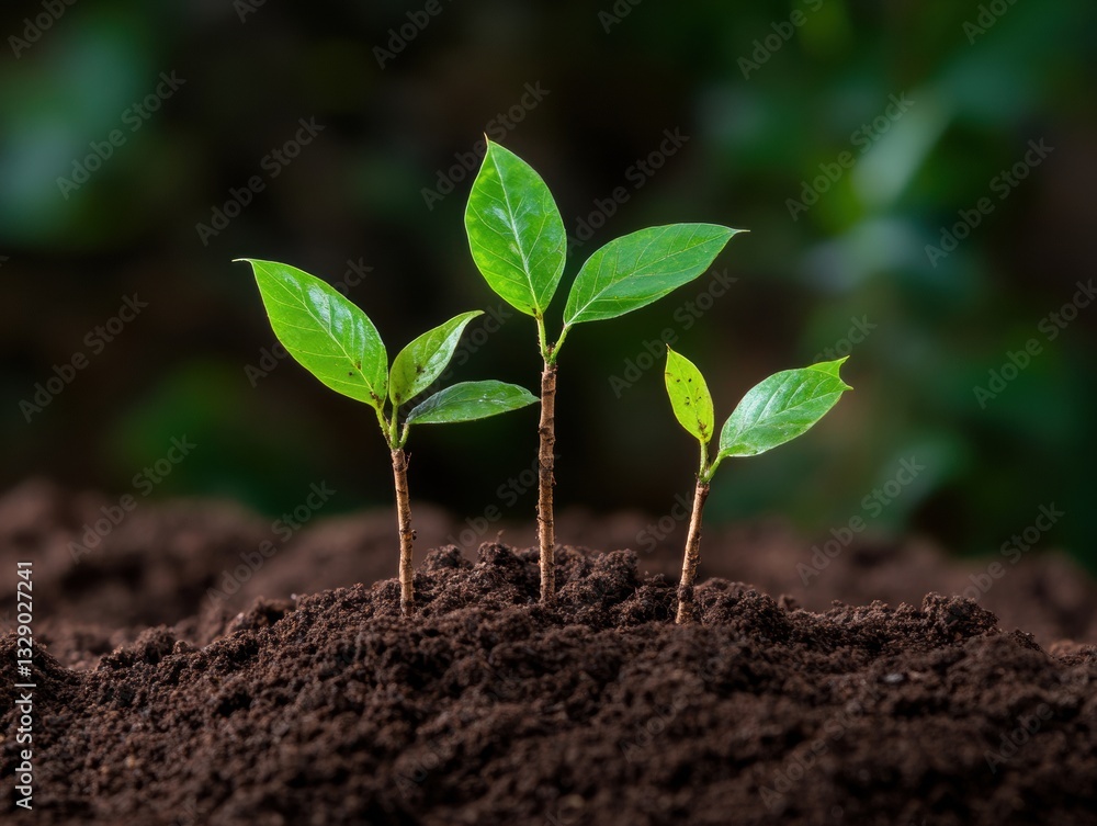 Fototapeta premium Earth Day Eco-Evolution Sustainable Growth and Carbon-Neutral Regeneration for Climate-Conscious Brand Storytelling in Green Design