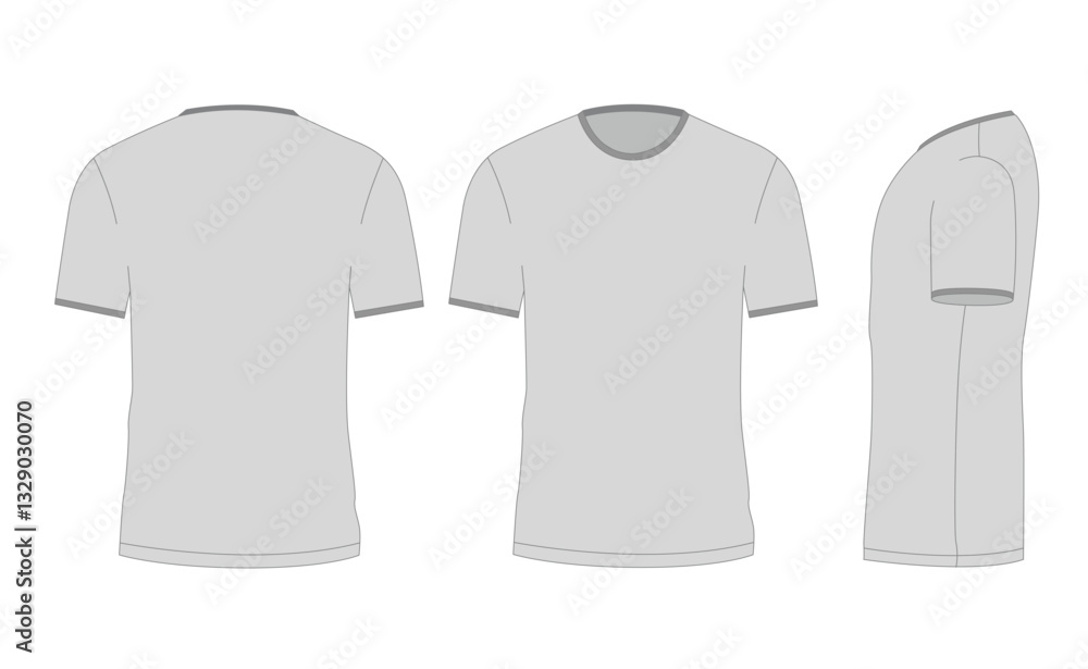 Naklejka premium T shirt Ringer Neck for mockup design