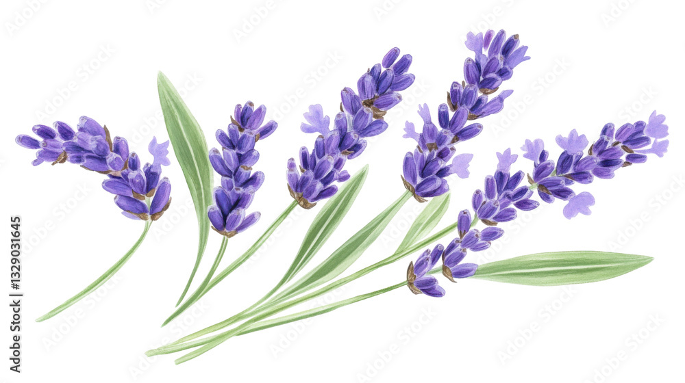 Obraz premium lavender isolated on white background