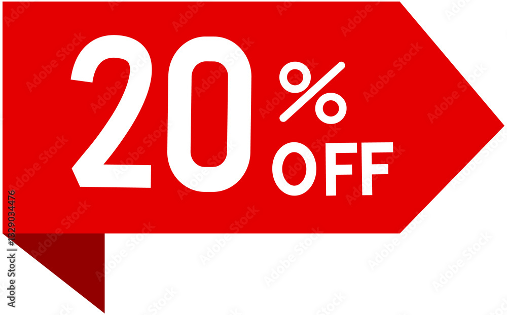 20% off sale badge sticker

