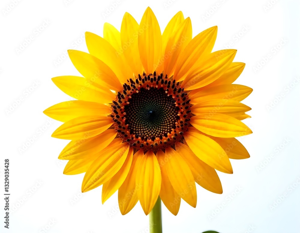 Fototapeta premium sunflower isolated on white background