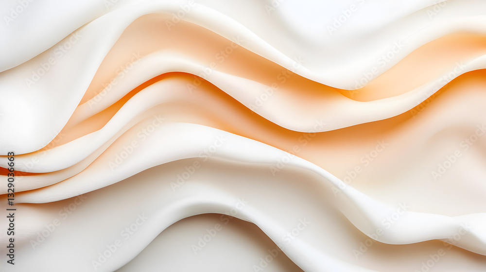 Obraz premium Close-up of soft flowing fabric texture - abstract studio background