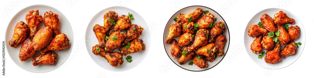 Mouthwatering platter of crispy flavor packed chicken wings perfect for sharing at parties game days or as a flavorful snack Mouthwatering platter of crispy flavor packed chicken wings perfect for sharing at parties game days or as a flavorful snack