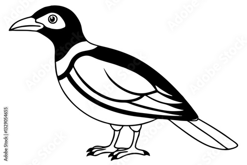 bird line art silhouette vector illustration