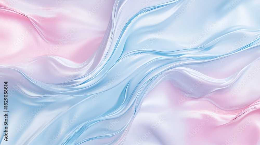 Naklejka premium A soft blue to pastel pink gradient background. Featuring light blues, soft pinks, and subtle purples. Emphasizing softness and tranquility. Ideal for feminine or delicate visuals