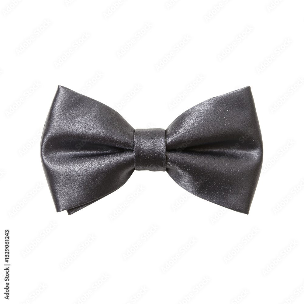 A sleek and modern gunmetal gray silk bow tie with a refined metallic sheen perfect for adding a touch of sophistication to any outfit A sleek and modern gunmetal gray silk bow tie with a refined metallic sheen perfect for adding a touch of sophistication to any outfit