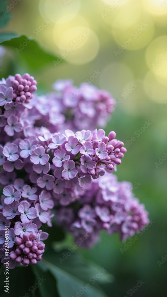 Stunning Lilac Flowers Bunch Against a Blurred Background for Spring Marketing and Seasonal Promotions Stunning Lilac Flowers Bunch Against a Blurred Background for Spring Marketing and Seasonal Promotions