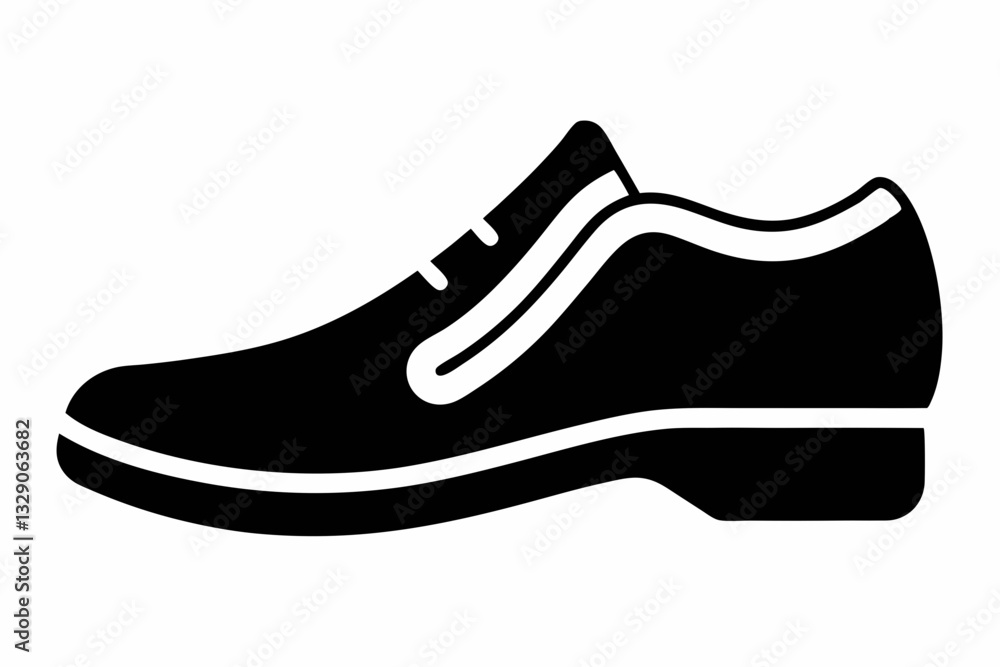 shoe icon line art silhouette vector illustration shoe icon line art silhouette vector illustration