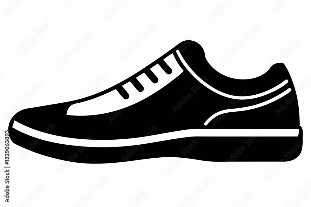 shoe icon line art silhouette vector illustration shoe icon line art silhouette vector illustration